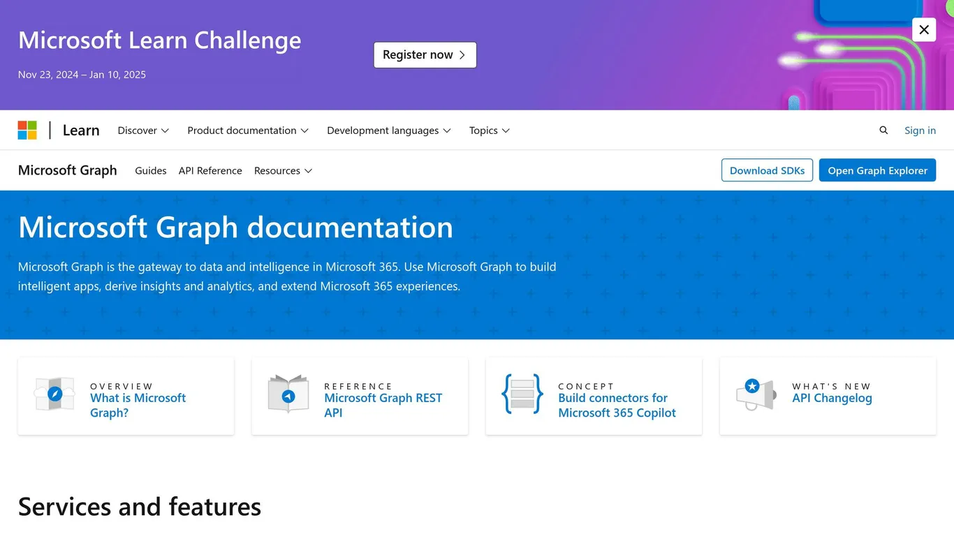 Microsoft Graph API
