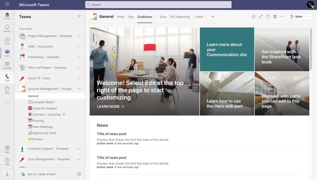 sales-account-management-microsoft-teams-template-sharepoint