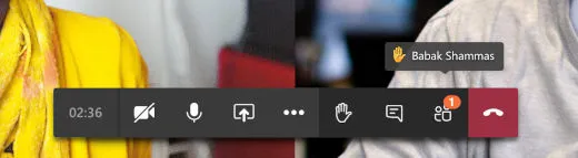 Microsoft Teams meeting raise hand