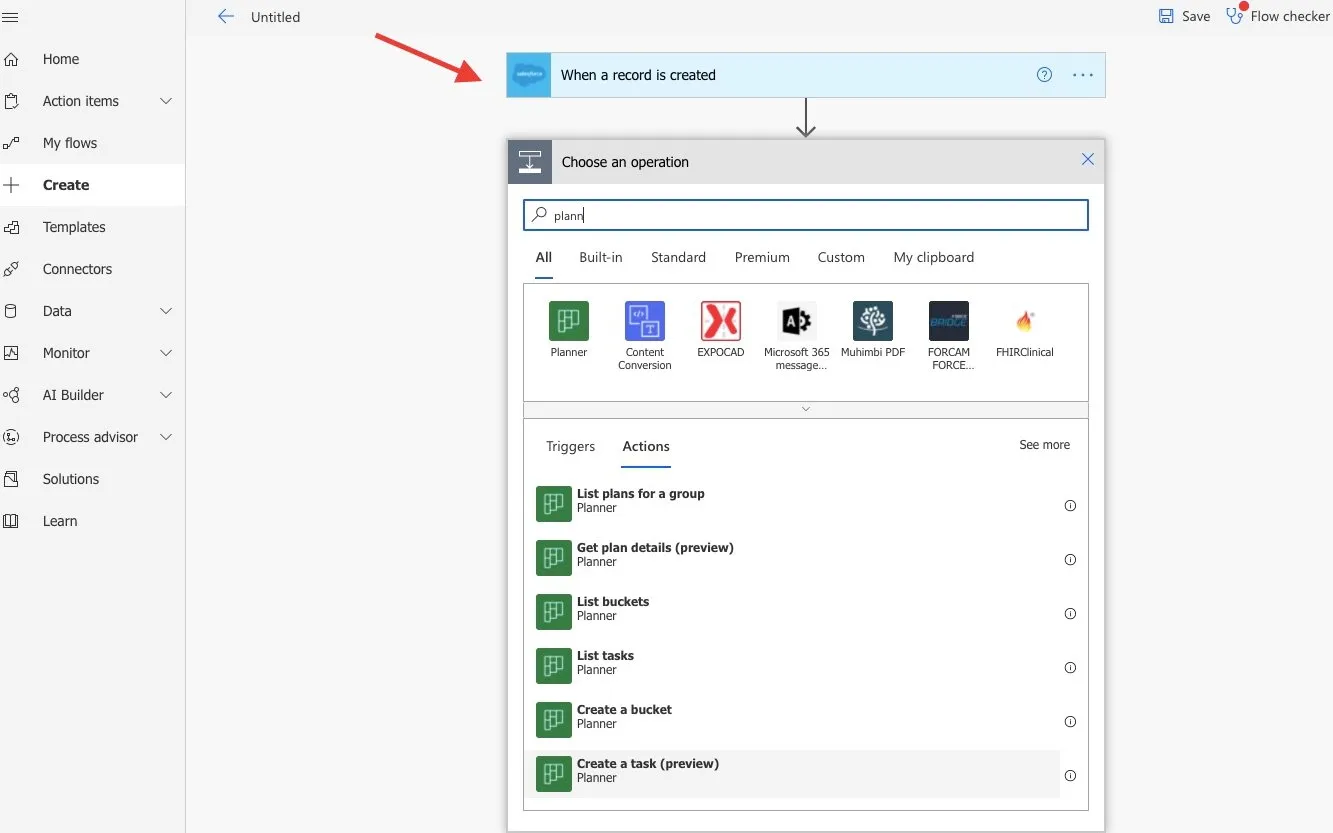 Power Automate Salesforce 