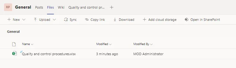 microsoft teams pharmaceutical quality and control file