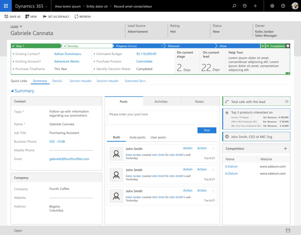 Dynamics 365 CRM