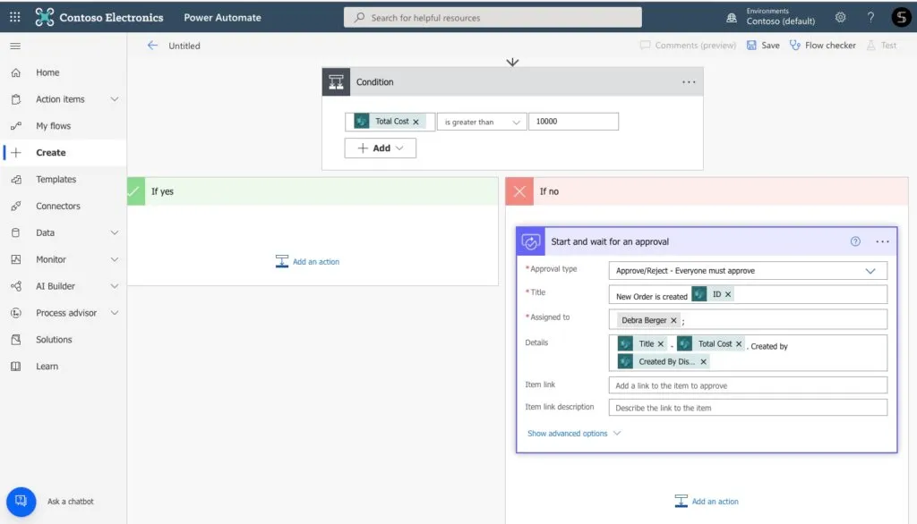 multistage approval power automate