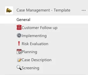 case management microsoft teams