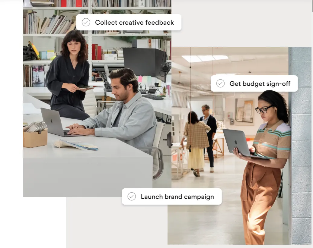 Asana tool for remote project management