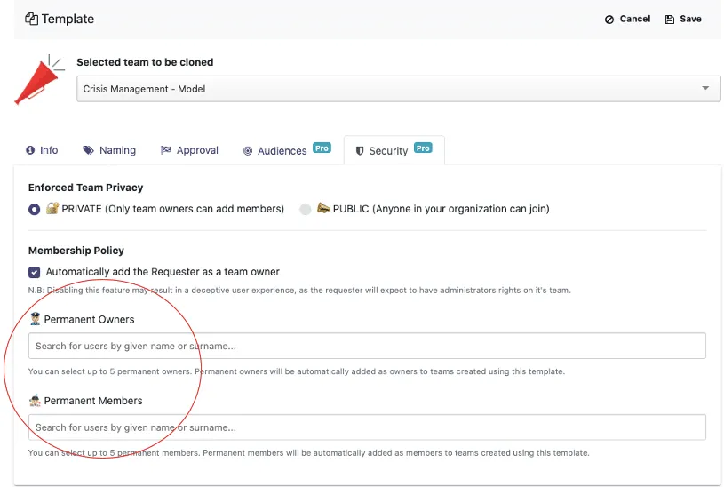 Gouvernance Microsoft Teams : propriétaires et membres