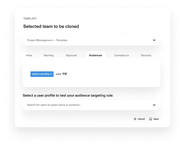 Audience policies by nBold to prevent Microsoft Teams sprawl