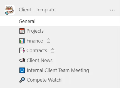 collaboration in finance: client template