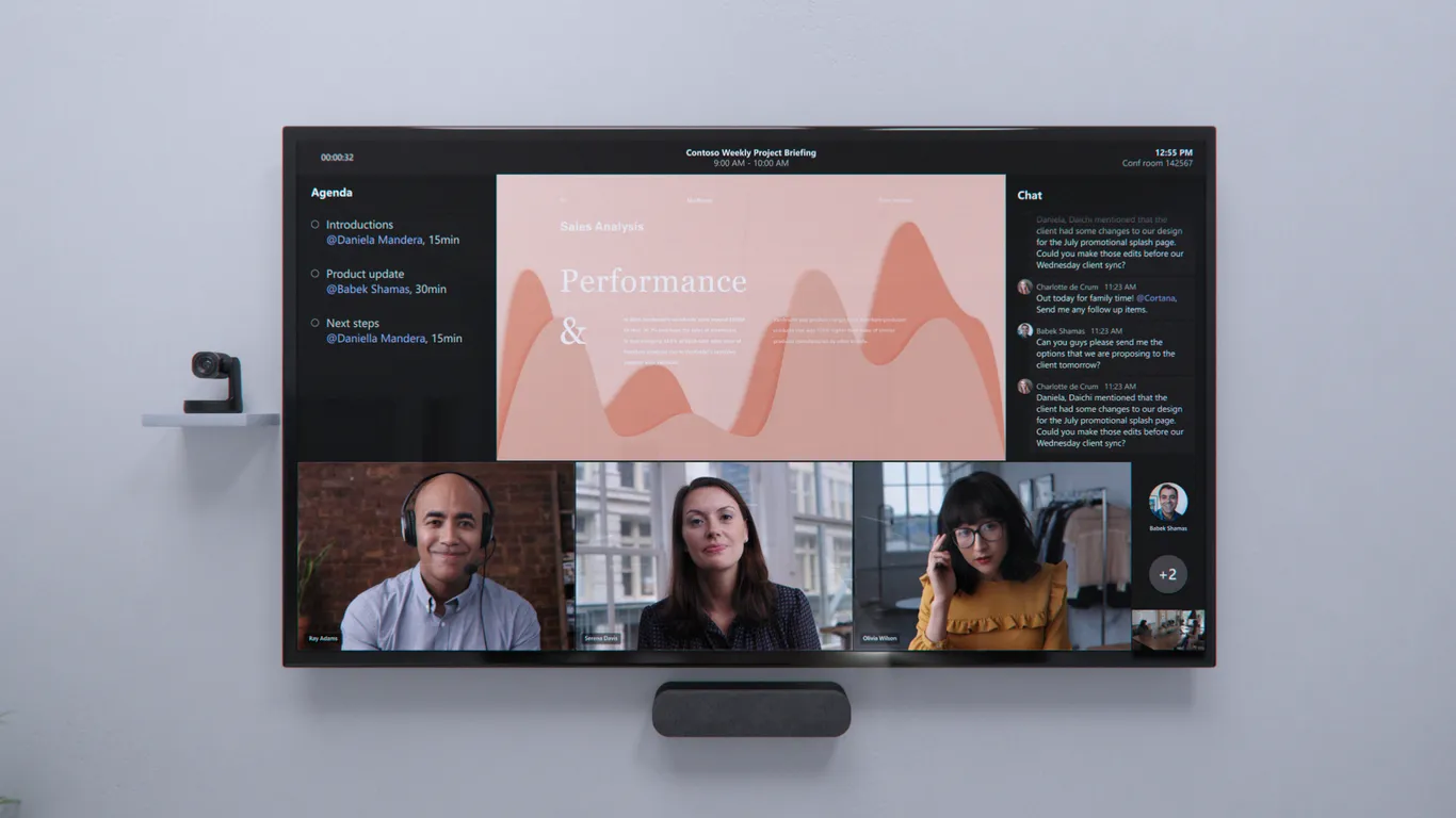 Microsoft Teams meeting rooms for hybrid work
