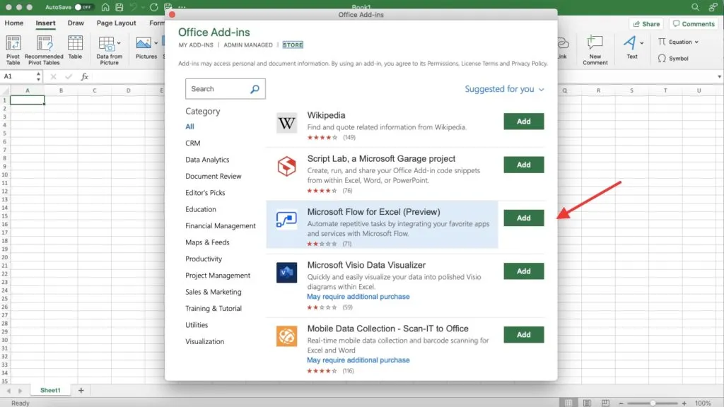 Excel Power Automate