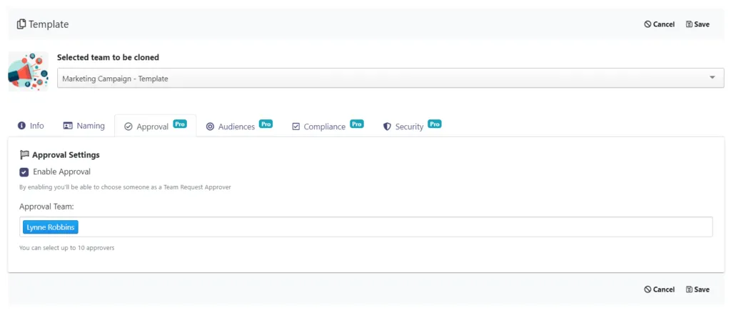 Advanced Microsoft Teams template capabilities
