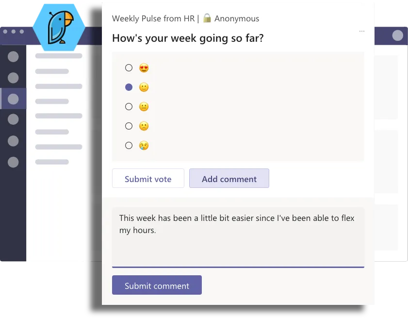 Travail à distance avec Microsoft Teams : Polly