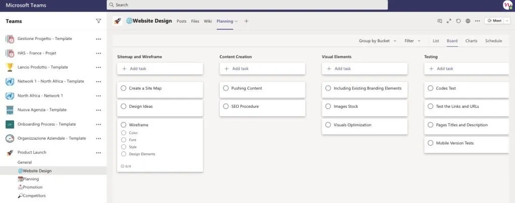 Microsoft Planner Template examples
