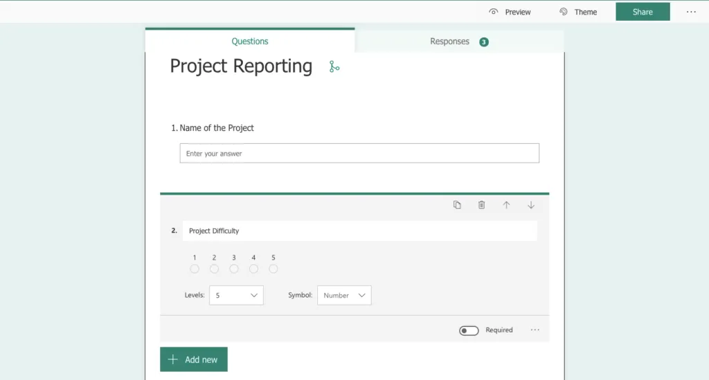 Microsoft Teams Forms Examples
