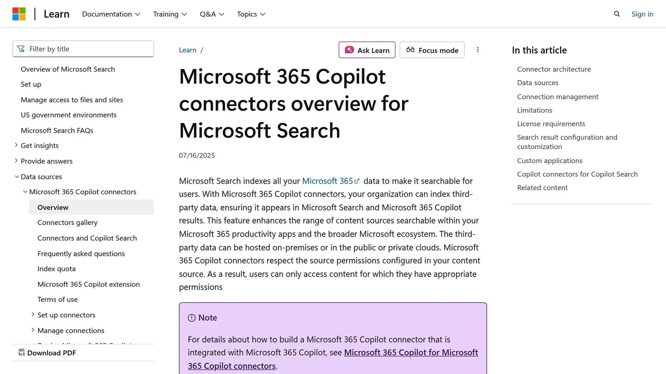 Microsoft Graph Connectors