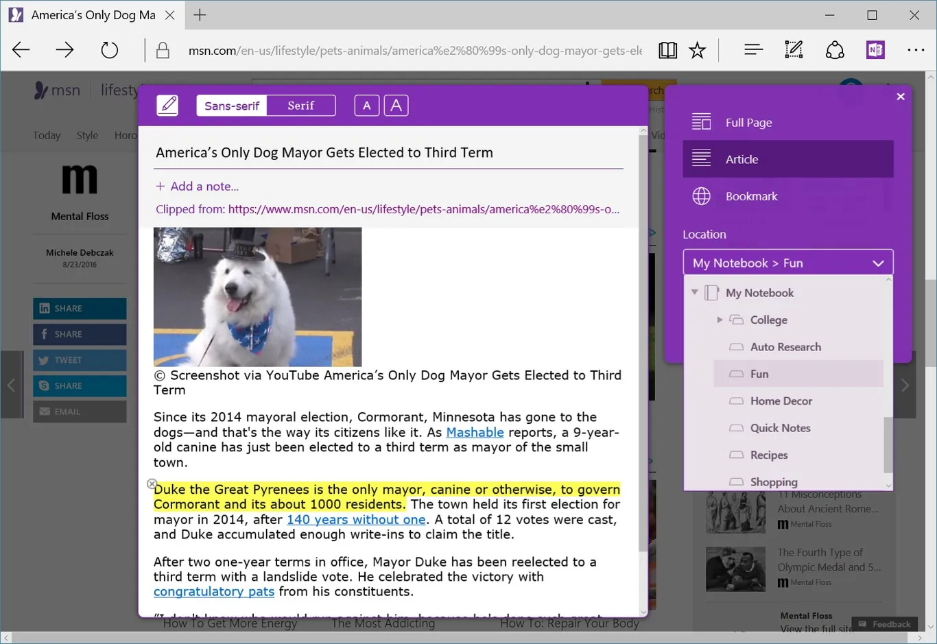 onenote webclipper