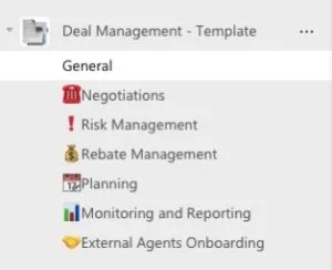 Deal management Teams template