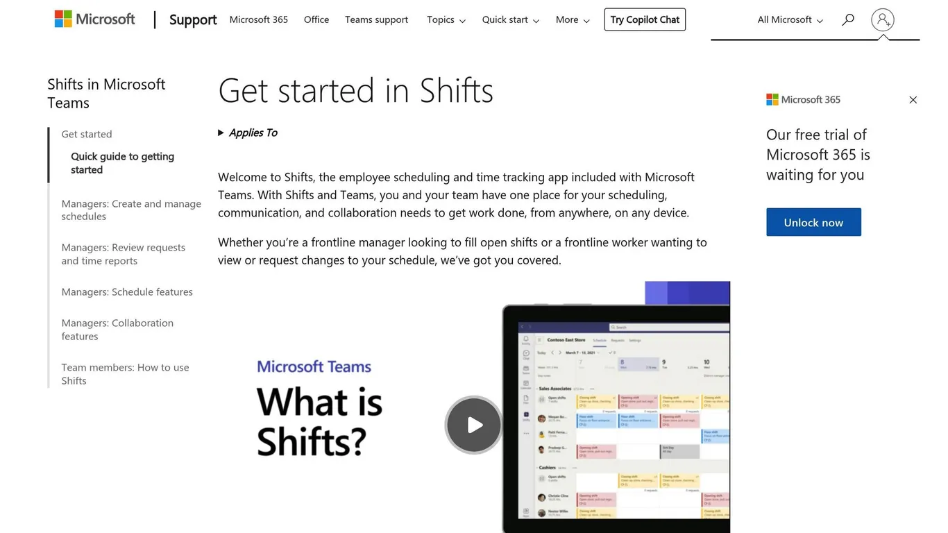 Shifts