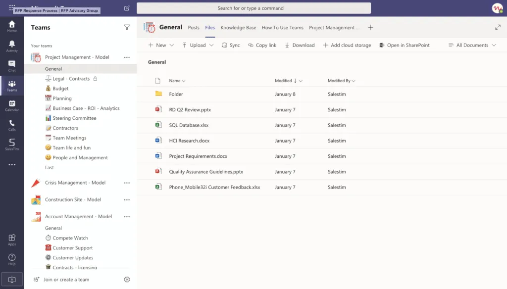 Microsoft Project Task Template