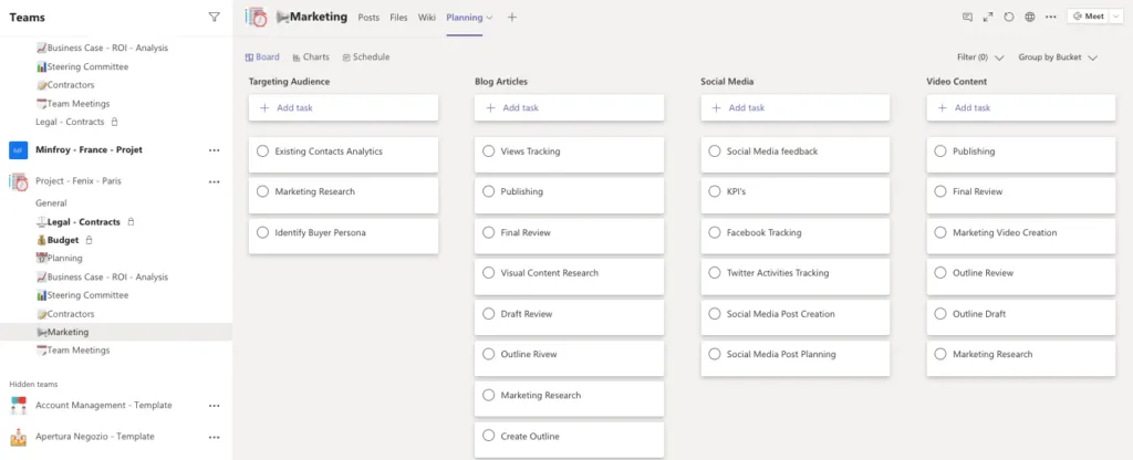 Microsoft Teams and Planner