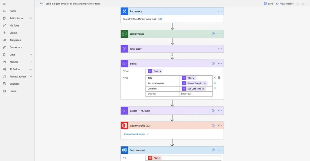 Planner Teams Power Automate