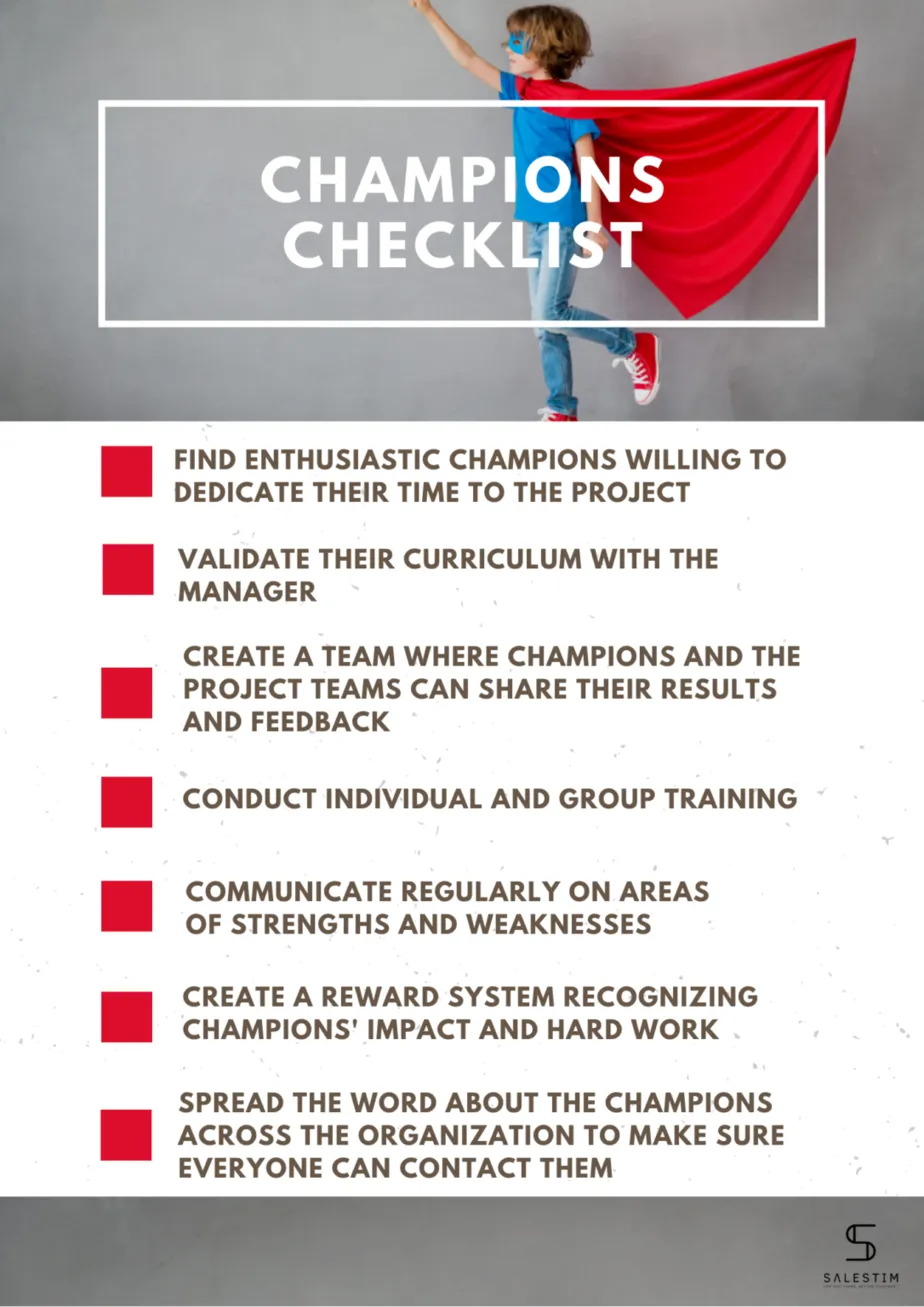 Microsoft Teams champions checklist