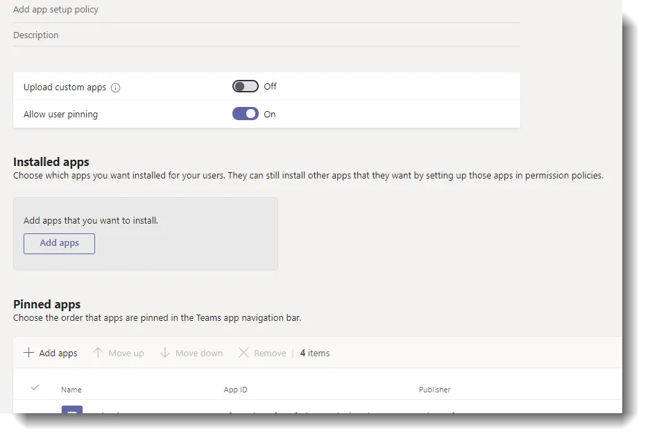 Microsoft Teams governance: third-party apps