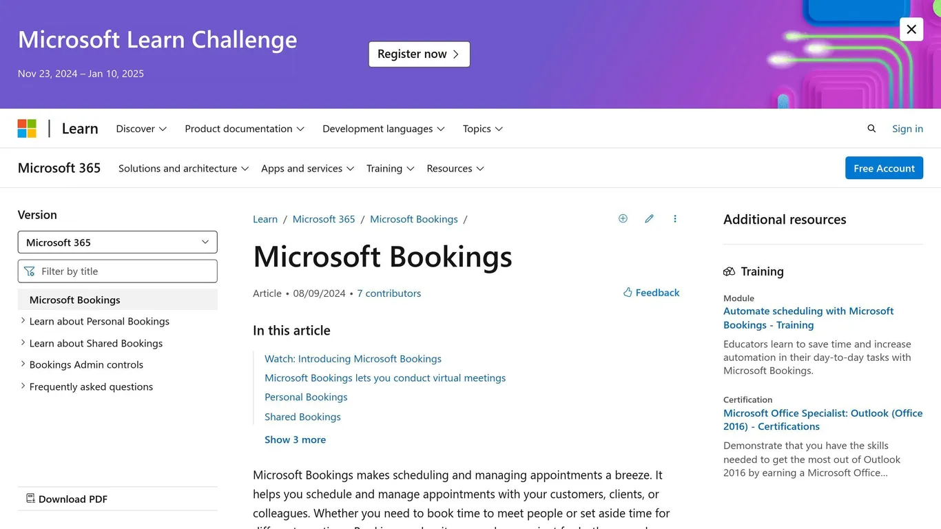 Microsoft Bookings