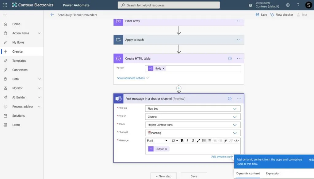 Power Automate Microsoft Teams