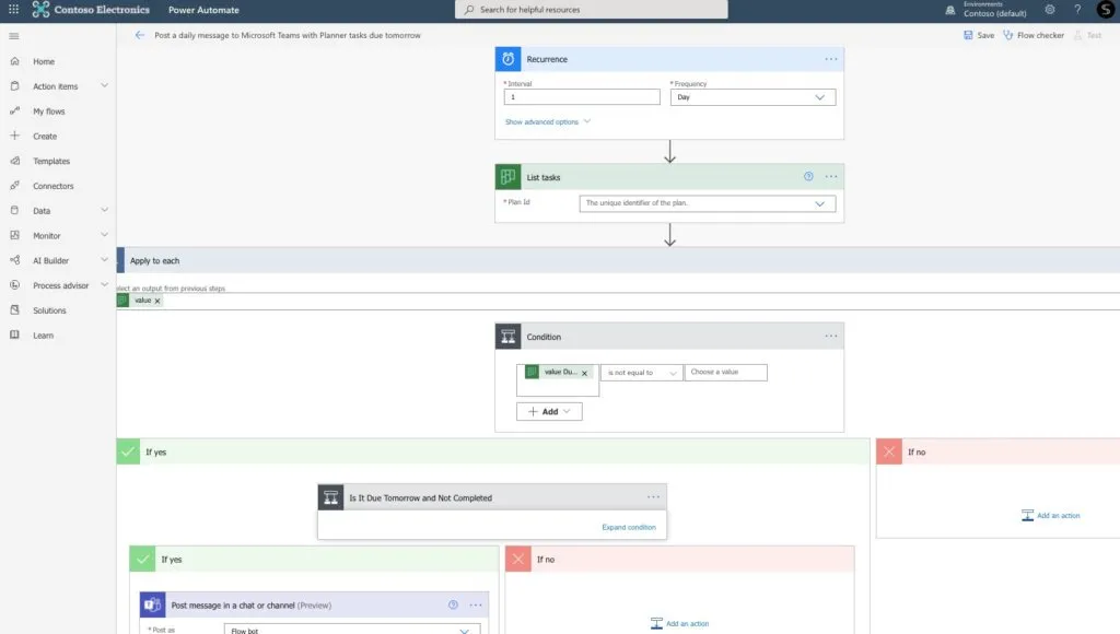 Planner Teams Power Automate