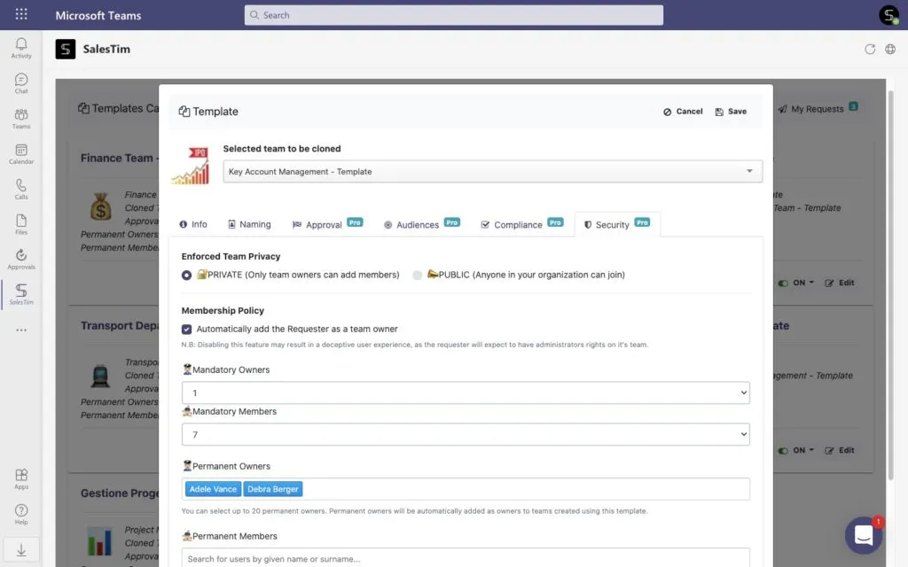 key account management template teams